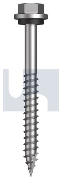 SCREW T17 HEX SEAL SS 316 14-10 X 65